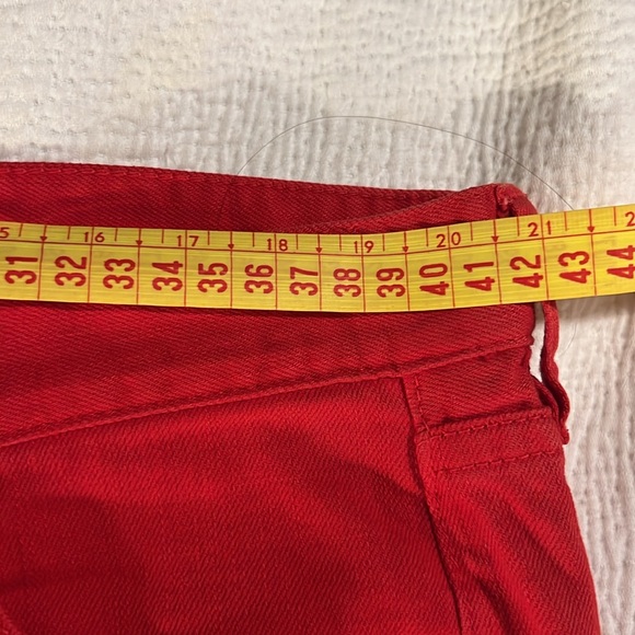 J. Crew Red Matchstick Jeans, Size 29, Low Waisted - Picture 7 of 10